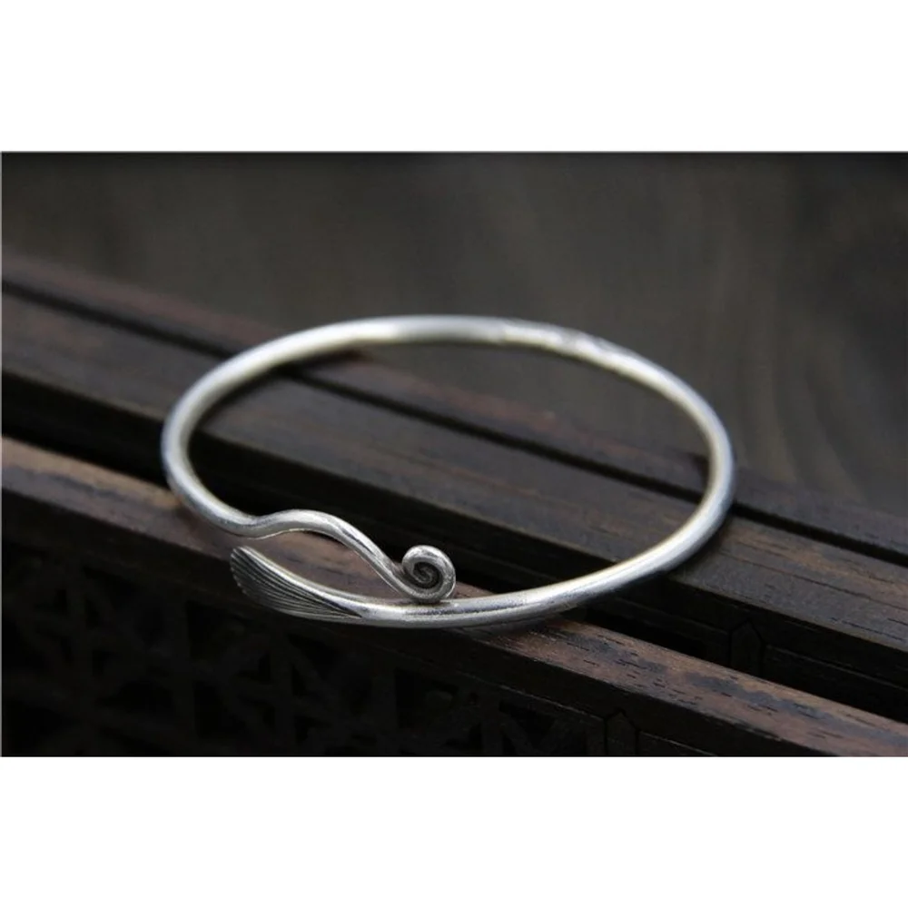 NEW Wrap Feather Ring |‎ 925 Sterling Silver Adjustable Bracelet